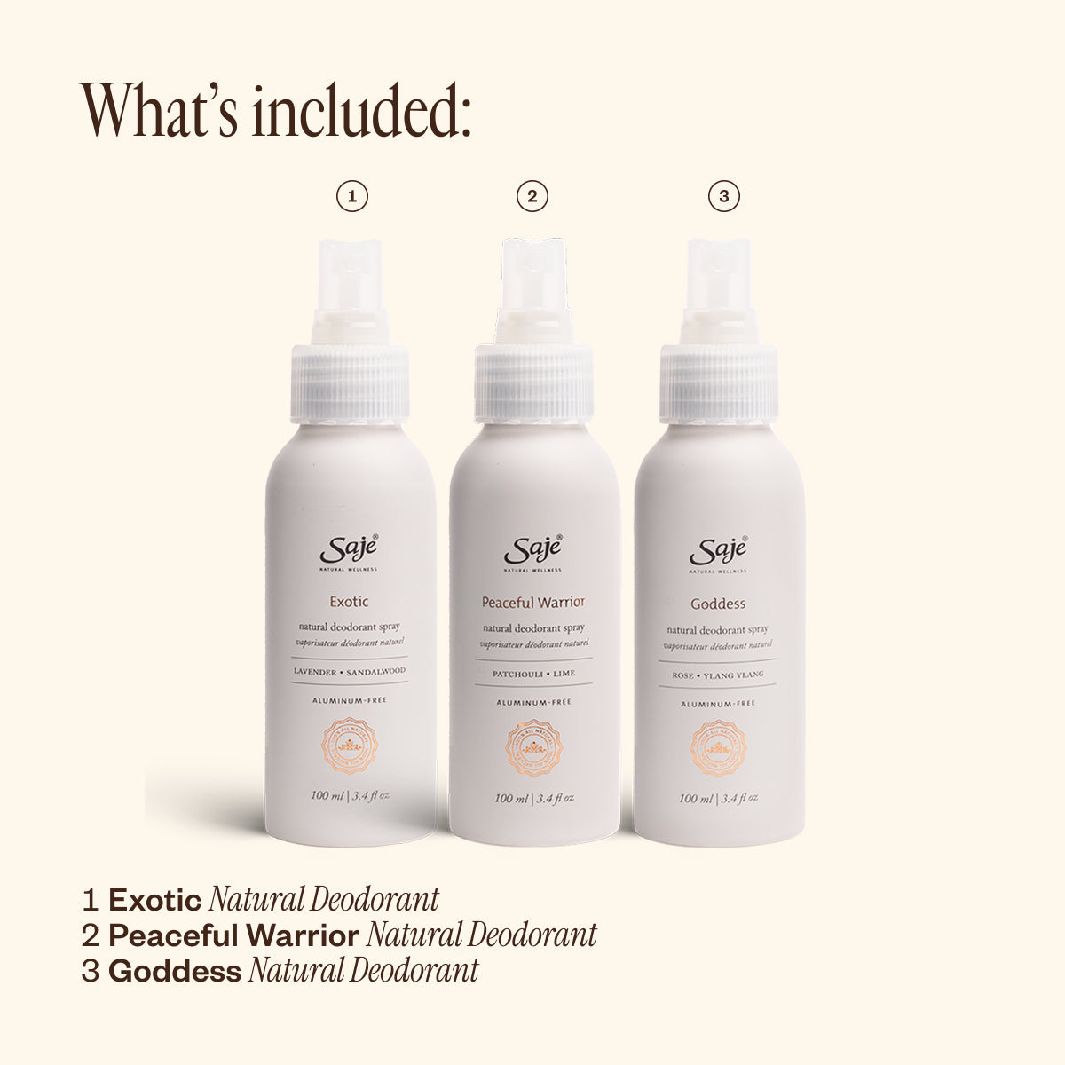 Natural Deodorant Trio 50
