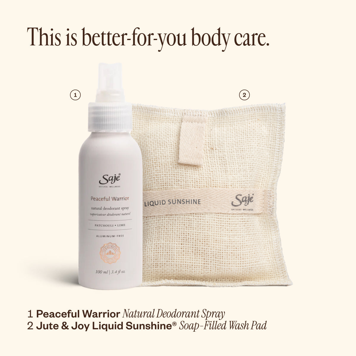 Peaceful Warrior Deodorant & Liquid Sunshine® Jute & Joy F6